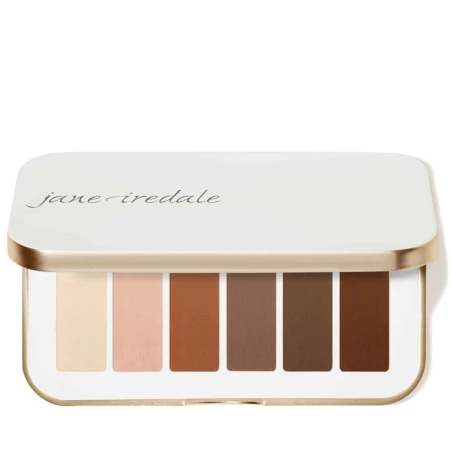 Paleta cieni do powiek Naturally Matte od Jane Iredale to klasyczny, neutralny zestaw cześciu matowych odcieni idealnych do codziennego makijażu oraz profesjonalnego konturowania oka w złoto białym eleganckim kompakcie.