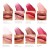 Na grafice przedstawione są odcienie błyszczyków do ust jane iredale z linii HydroPure Hyaluronic Lip Gloss. Każdy z nich charakteryzuje się delikatnym połyskiem, nawilżeniem oraz subtelnym kolorem, idealnym do codziennego makijażu.