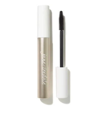 Opakowanie Lash Fixation Length & Definition Tubing Mascara. Smukłe, cylindryczne opakowanie w satynowym, złotym odcieniu z białą zatyczką. Subtelne logo. Szczoteczka cienka, precyzyjna z gęstymi wypustkami do dokładnego rozdzielania i wydłużania rzęs.