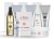 Zestaw kosmetyków do pielęgnacji stóp marki Elim MEDIHEEL, zawierający różne produkty, w tym peeling, płyn, krem, olejek, spa additive oraz Cuticle MD. Opakowania w odcieniach bieli, srebra i złota z eleganckim designem spa.