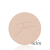 Okrągły, prasowany puder do twarzy marki Jane Iredale w odcieniu Satin: jasny do średniego beż o neutralnym podtonie z wytłoczonym logo Jane Iredale.