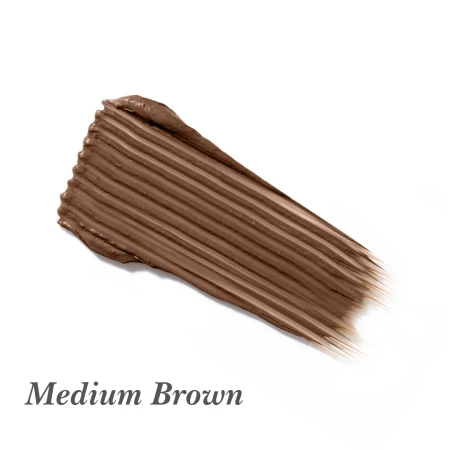 Próbka produktu PureBrow Brow Gel w odcieniu Medium Brown – naturalny średni brąz dla osób o średnich, neutralnych lub ciepłych odcieniach brwi.