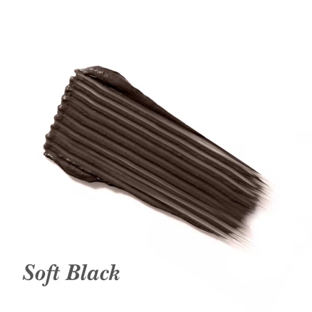 Próbka produktu PureBrow Brow Gel w odcieniu Soft Black - ciepły czarny odcień wchodzący w ciemny brąz