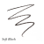 Próbka koloru kredki do brwi Jane Iredale PureBrow Precision Pencil Soft Black – bardzo ciemny, intensywny brąz wpadający w czerń. Odpowiedni dla osób o czarnych lub bardzo ciemnych włosach, które pragną mocnego podkreślenia brwi bez efektu przerysowania.