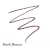 Próbka koloru kredki do brwi Jane Iredale PureBrow Precision Pencil Dark Brown – głęboki, ciemny brąz o neutralnym do lekko chłodnego odcieniu. Doskonały dla brunetek, które chcą uzyskać wyrazisty, ale naturalny efekt.