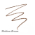 Próbka koloru kredki do brwi Jane Iredale PureBrow Precision Pencil Medium Brown – klasyczny średni brąz z neutralnym podtonem. Uniwersalny kolor dla osób o brązowych włosach lub ciemnym blondzie.