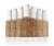 Ustawione obok siebie butelki Jane Iredale HydroPure™ Tinted Serum w różnych odcieniach. Wykonane z przezroczystego tworzywa sztucznego, co pozwala widzieć kolor i ilość produktu w środku. Posiadają biały matowy dozownik (pompkę) oraz białą zakrętkę.