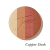 Okrągły, prasowany wielofunkcyjny bronzer do twarzy marki Jane Iredale w odcieniu Copper Dusk z wytłoczonym logo Jane Iredale. Bronzer sklada sie z czterech odcieni.