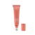 Na zdjęciu widoczna jest tubka INIKA Organic Tinted Lip Serum Peptide Ceramide w koralowym kolorze. Produkt ma metaliczny, chłodzący aplikator oraz odkręconą zakrętkę umieszczoną obok tuby.