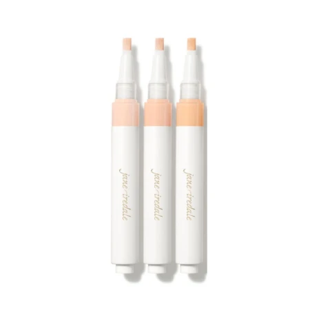 Korektor w pędzelku jane iredale – precyzyjne krycie niedoskonałości, cieni pod oczami i zaczerwienień. Lekka, pielęgnująca formuła stapia się ze skórą, zapewnia naturalny efekt i wygładzenie bez podkreślania zmarszczek. Idealny do poprawek w ciągu dnia.