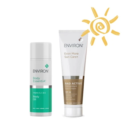 ENVIRON Sun Protect & Repair Duo - limitowany zestaw z ochroną przeciwsłoneczną SPF15 i witaminowym olejkiem