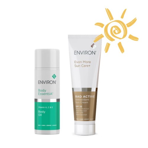 ENVIRON Sun Protect & Repair Duo - limitowany zestaw z ochroną przeciwsłoneczną SPF15 i witaminowym olejkiem