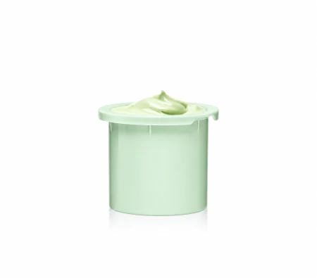 Grafika przedstawia wymienny wkład do kremu INSTYTUTUM SuperBiotic Regeneration Cream na białym tle. Jasnozielony pojemnik wypełniony jest kremową formułą o gładkiej konsystencji.