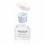 Grafika przedstawia system wymiennego wkładu INSTYTUTUM HydraFusion Hydrating Gel Cream Next-Gen. Nad otwartym słoiczkiem unoszą się wkład z błękitnym kremem oraz biała nakrętka.