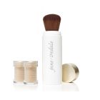 JANE IREDALE Powder-Me SPF 30 Dry Sunscreen NUDE - mineralna ochrona przeciwsłoneczna w pudrze z pędzlem i 2 uzupełniającymi wkładami