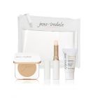 Jane Iredale Forever You CARMEL - zestaw dla nieskazitelnego wyglądu skóry i naturalnie podkreślonego koloru ust