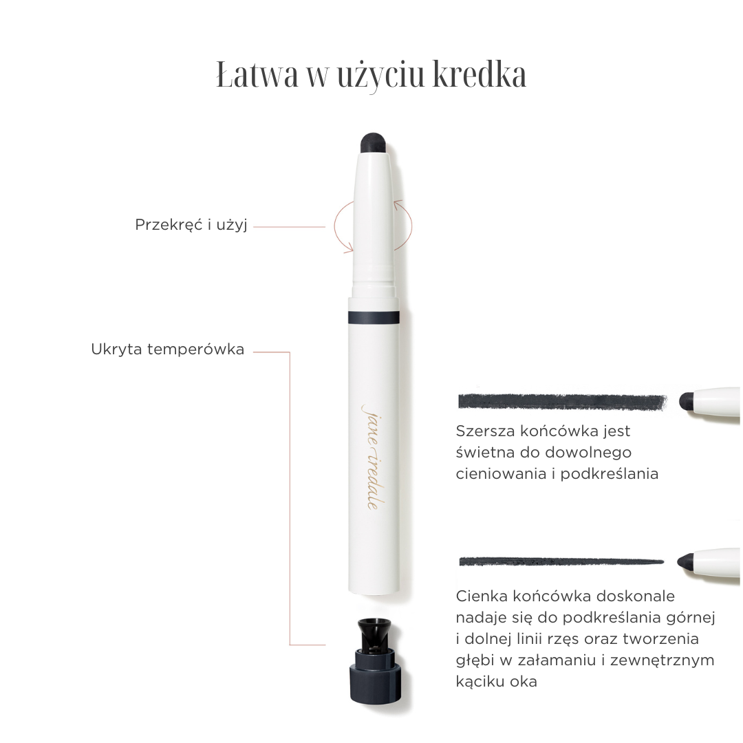 JANE IREDALE ColorLuxe Eye Shadow Stick ALABASTER - wszechstronny kremowo-pudrowy cień do powiek w sztyfcie 1,4g