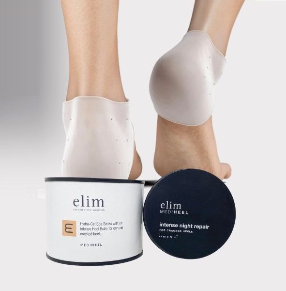 ELIM MediHeel Intense Night Repair Kit - ratunek na popękane pięty, krem i hydrożelowe skarpetki