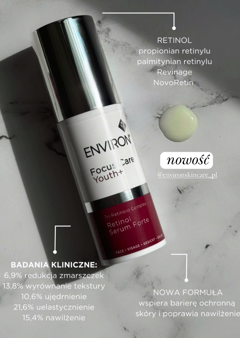 ENVIRON Tri-Retinoid Complex Retinol Serum Forte – intensywne serum z retinolem do redukcji zmarszczek i przebarwień 30 ml