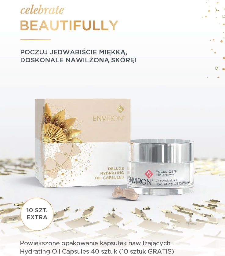 ENVIRON Deluxe Hydrating Oil Capsules - nawilżające kapsułki anti aging z retinolem 30 szt. + 10 szt. GRATIS