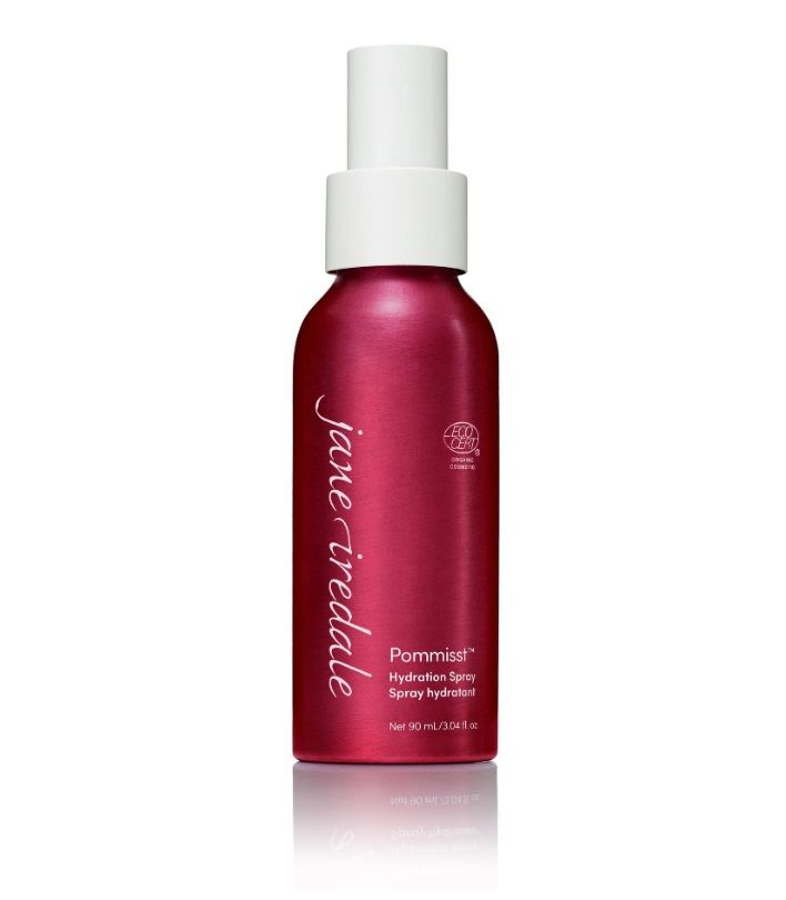 JANE IREDALE Pommisst Hydration Spray – nawilżająca, utrwalająca woda mineralna z ekstraktem z granatu do każdego typu skóry 90 ml