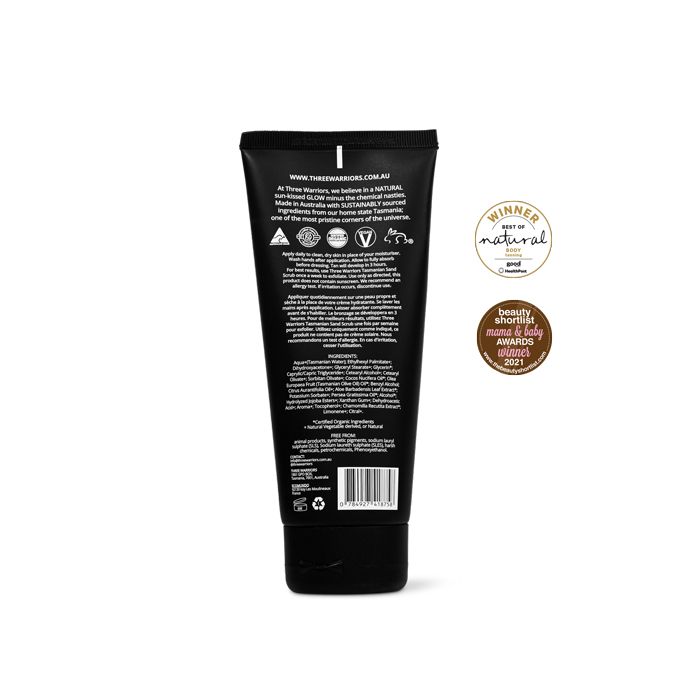 THREE WARRIORS Gradual Tan - organiczny, brązujący krem do opalania 150g