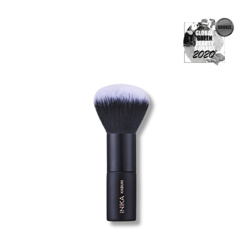 INIKA ORGANIC Kabuki Brush - wegański pędzel do pudru sypkiego i prasowanego 