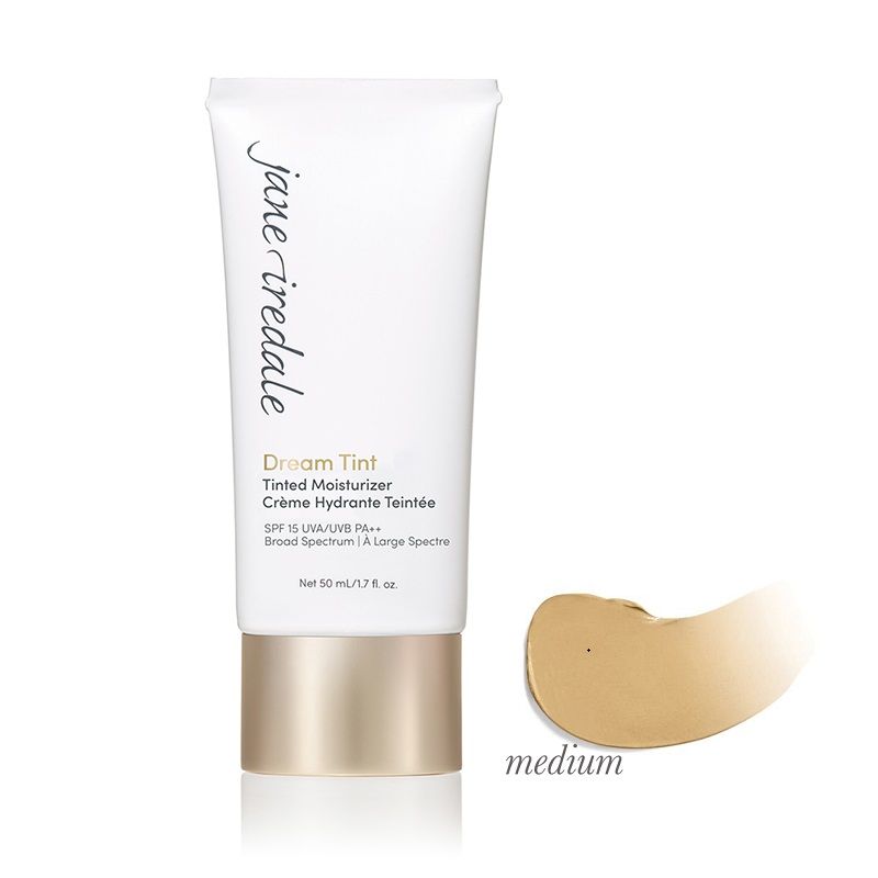 JANE IREDALE Dream Tint SPF15 MEDIUM - lekki, nawilżający podkład mineralny wyrównujący koloryt skóry z SPF15 50 ml