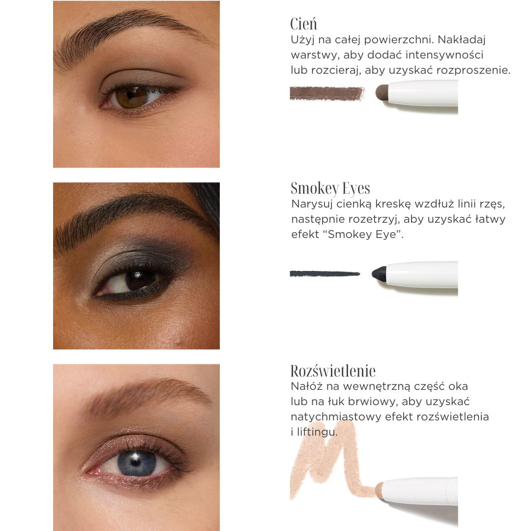 JANE IREDALE ColorLuxe Eye Shadow Stick ROSE - wszechstronny kremowo-pudrowy cień do powiek w sztyfcie 1,4g