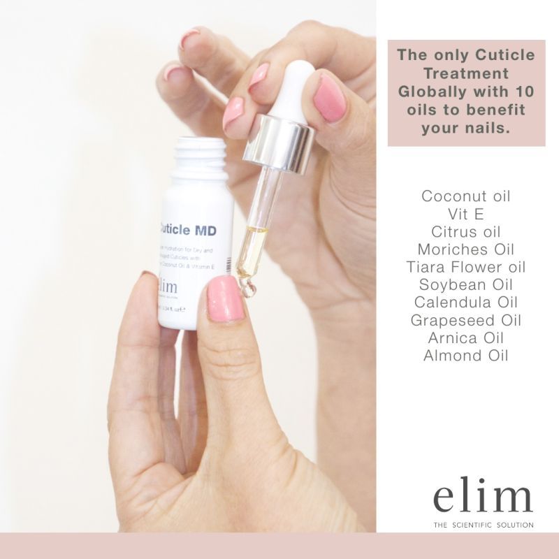 ELIM Cuticle MD -  unikalny preparat do skórek z mieszanką 10 olejków 10ml