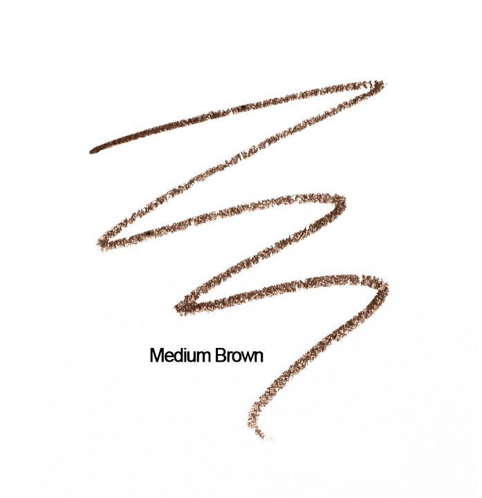 JANE IREDALE PureBrow Shaping Pencil Medium Brown - dwustronna, wysuwana kredka i szczoteczka do brwi 0,23 g