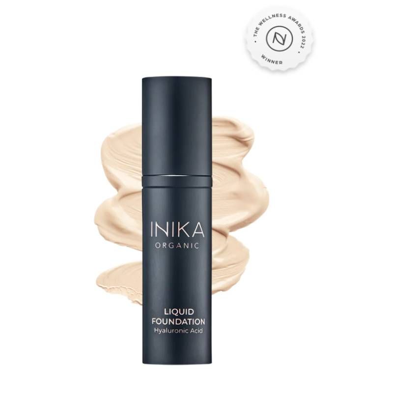 INIKA ORGANIC Liquid Foundation Cream -wegański, mineralny podkład z kwasem hialuronowym 30 ml