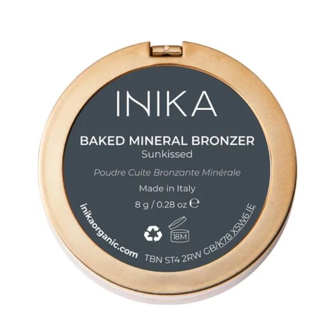 INIKA ORGANIC Baked Mineral Bronzer Sunkissed - wegański, mineralny bronzer do twarzy 8 g 