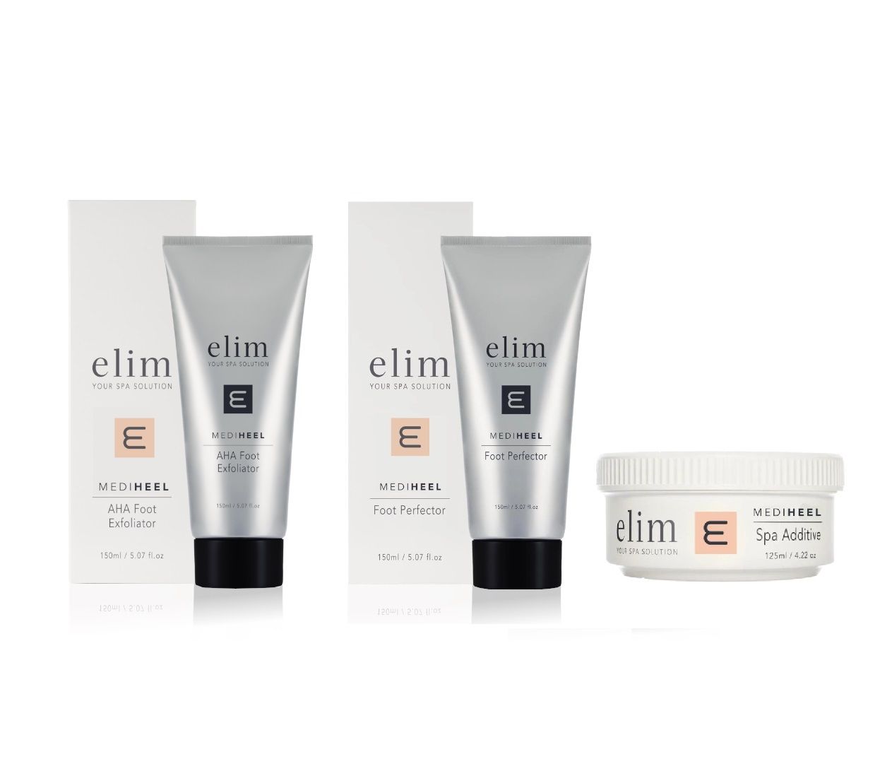 ELIM zestaw MediHeel - 3 pielęgnujące kosmetyki do codziennej pielęgnacji i przed pedicure
